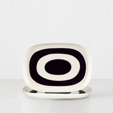 MARIMEKKO | OIVA MELOONI SERVING DISH BUNDLE X2 | BLACK + WHITE