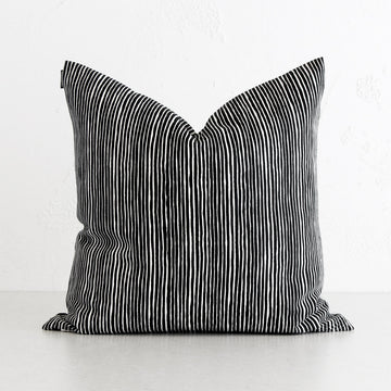 MARIMEKKO | VARVUNRAITA CUSHION | 50 x 50CM | BLACK + WHITE