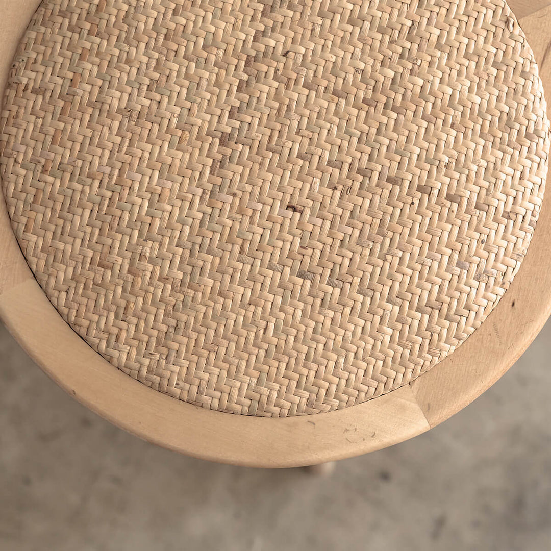 30% FINAL SALE  |  NEWFIELD BENCH SEAT  |  NATURAL + NATURAL RATTAN SEAT