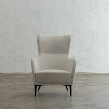 NEIMAN ARM CHAIR  |  CASPER WHITE  |  MODERN OCCASIONAL CHAIR  | LOUNGE CHAIR UNSTYLED FRONT VIEW