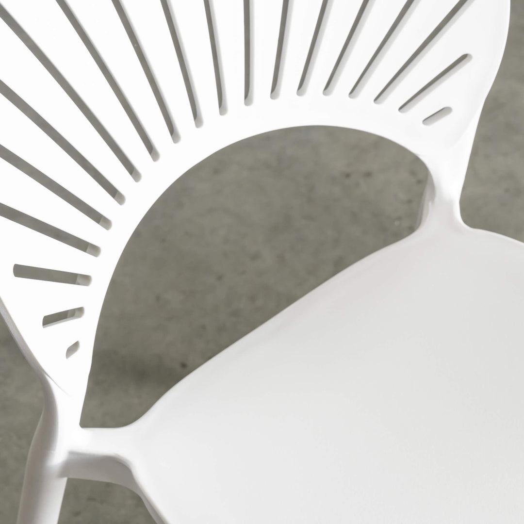 70% FINAL SALE  |  OLSSON INDOOR/OUTDOOR DINING CHAIR  |  WHITE  |  BUNDLE  X 4