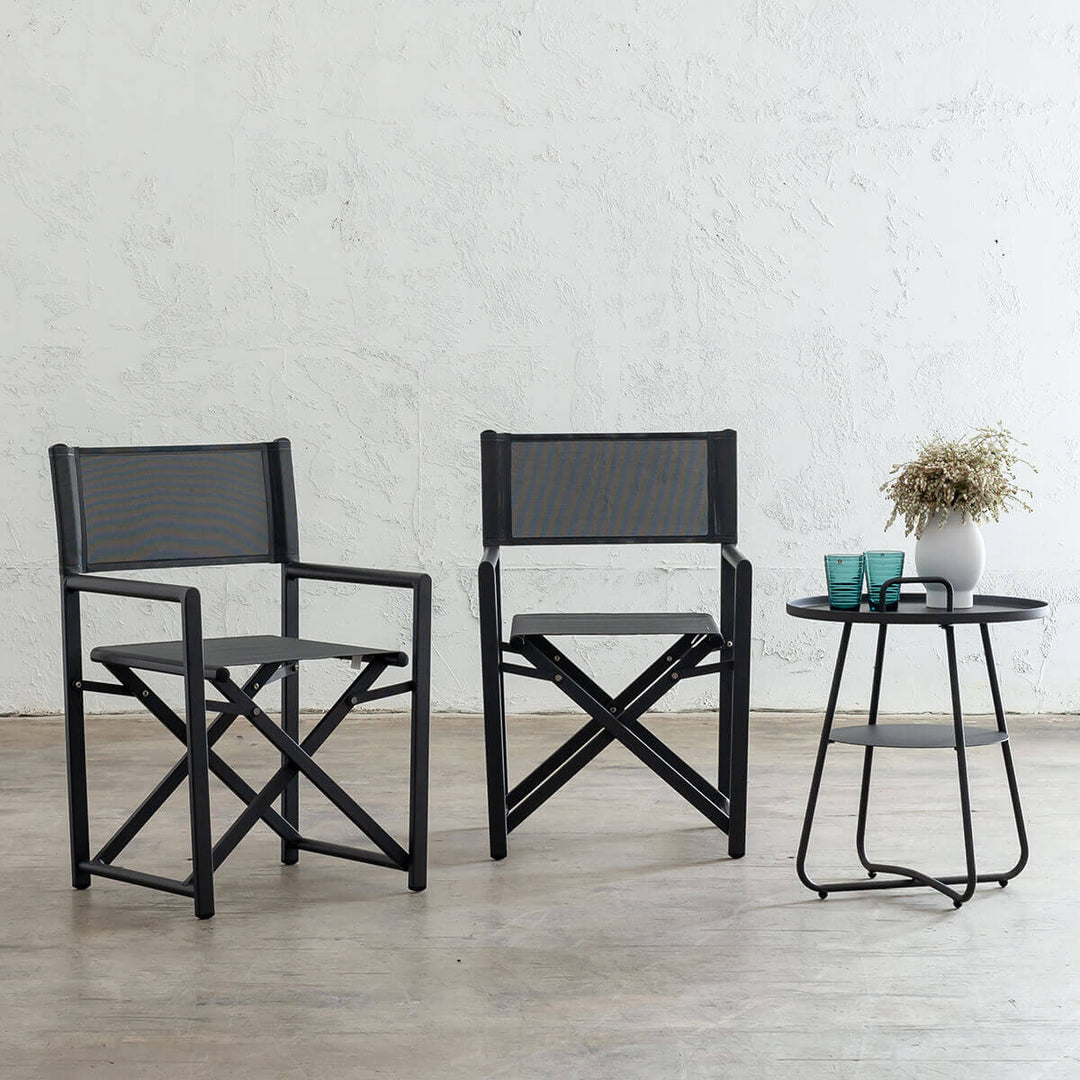 PRE ORDER  |  PALOMA MODERNA OUTDOOR DIRECTOR CHAIR | ANTHRACITE FRAME  |  BUNDLE x 2