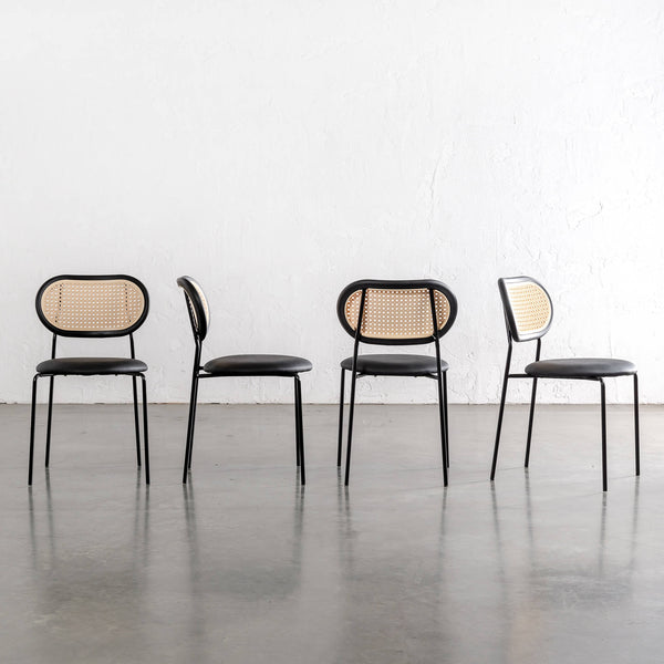 TORSBY INDOOR/OUTDOOR DINING CHAIR | NOIR BLACK | BUNDLE X 4