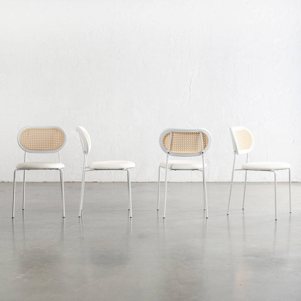 TORSBY INDOOR/OUTDOOR DINING CHAIR | WHITE | BUNDLE X 4