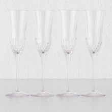 WATERFORD  |  LISMORE ESSENCE FLUTE GLASSES  |  SET OF 4