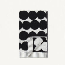 MARIMEKKO RASYMATTO BLACK SPOT BATH TOWEL  |  MODERN BATHROOM TOWELS
