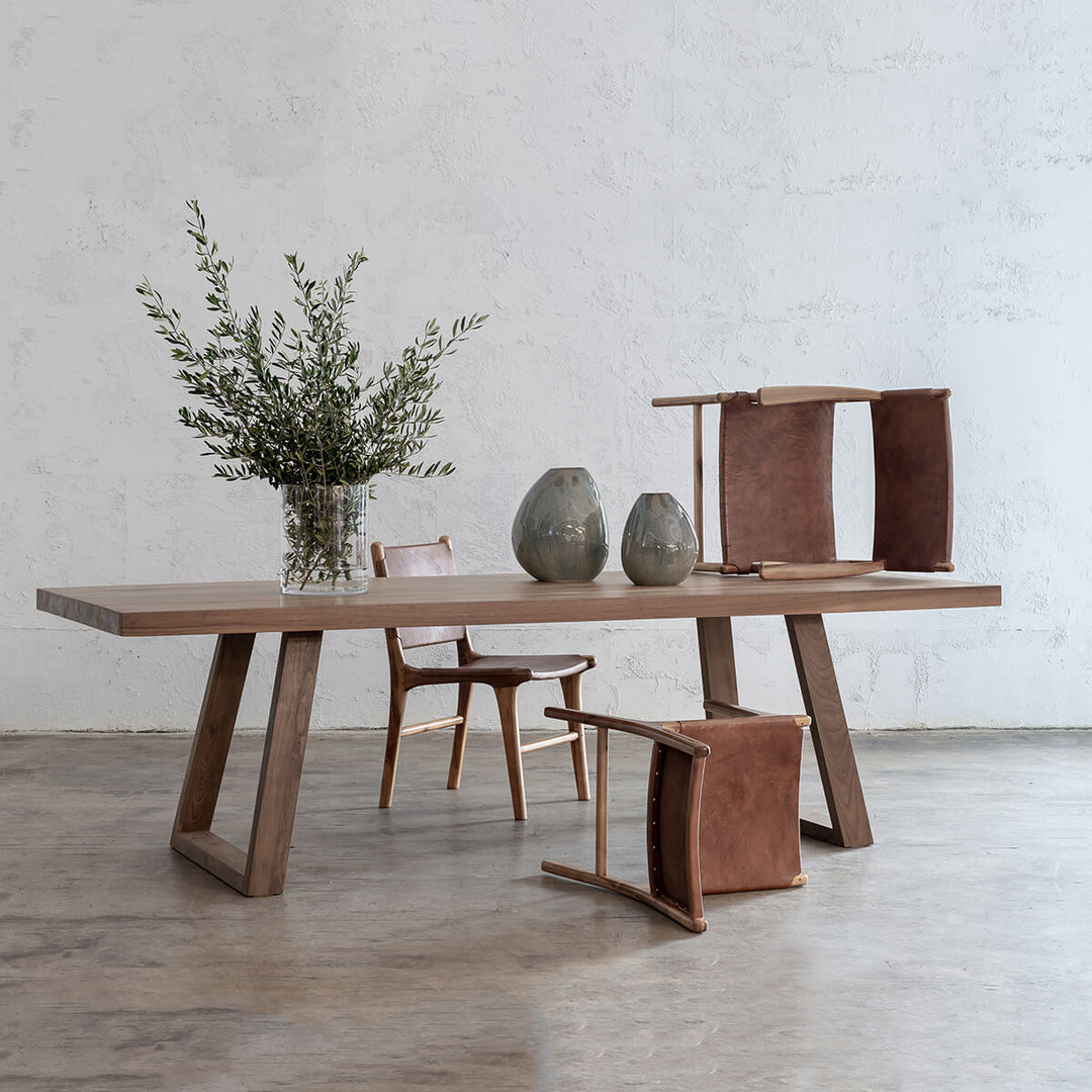 DALTON TEAK TIMBER TABLES + CONSOLE + COFFEE TABLES