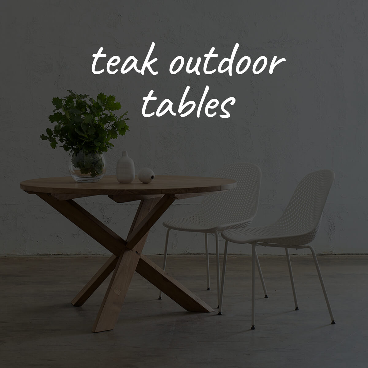TEAK OUTDOOR TABLES
