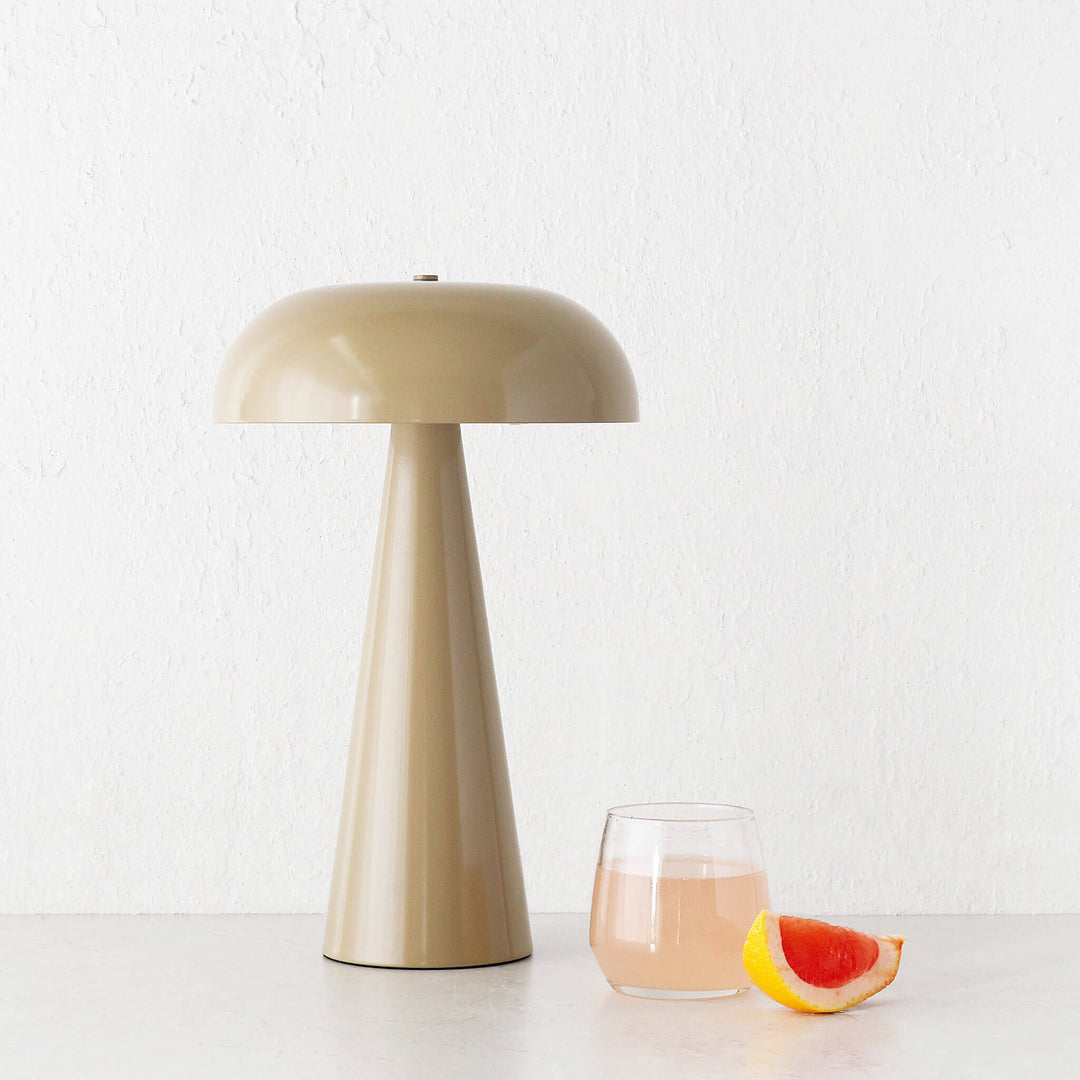 TAUPE + NEUTRAL LED LAMPS + LANTERNS