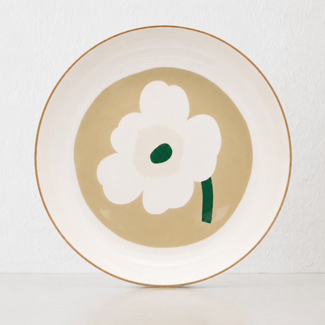 MARIMEKKO  |  OIVA UNIKKO  SERVING DISH  BUNDLE X2 |  32CM  |  WHITE + BEIGE + SAND + GREEN