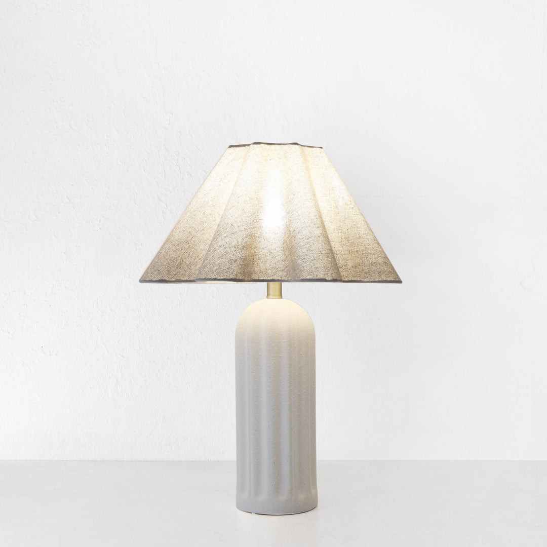 ALBERTA TABLE LAMP  |  NATURAL CERAMIC