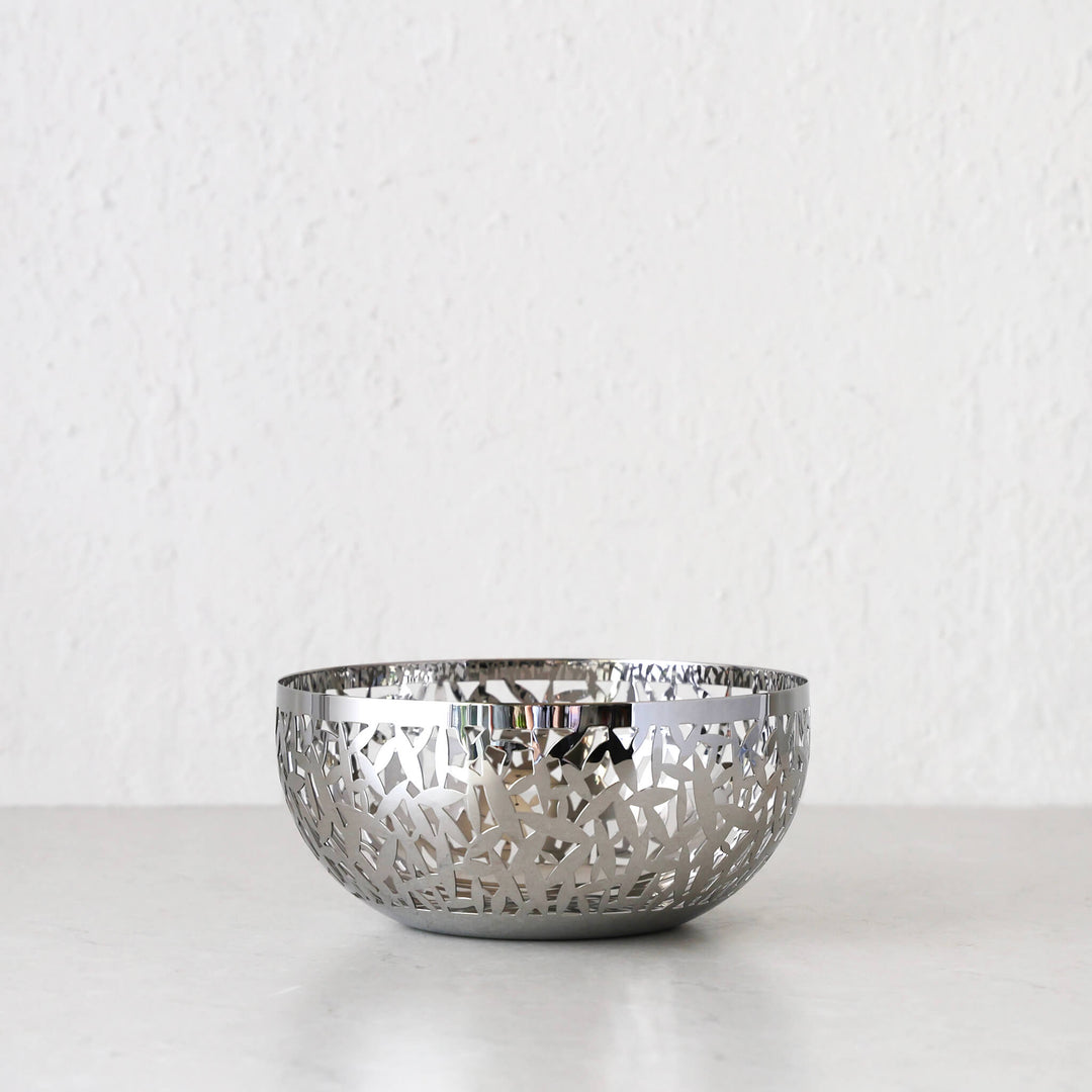 ALESSI  |  CACTUS FRUIT BOWL  |  MEDIUM 21CM  |  SILVER STAINLESS STEEL