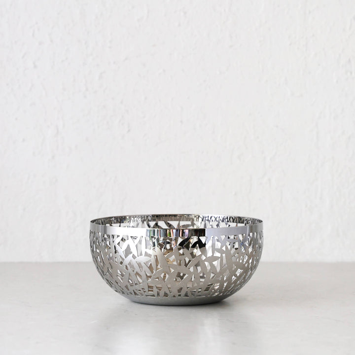 ALESSI  |  CACTUS FRUIT BOWL  |  MEDIUM 21CM  |  SILVER STAINLESS STEEL