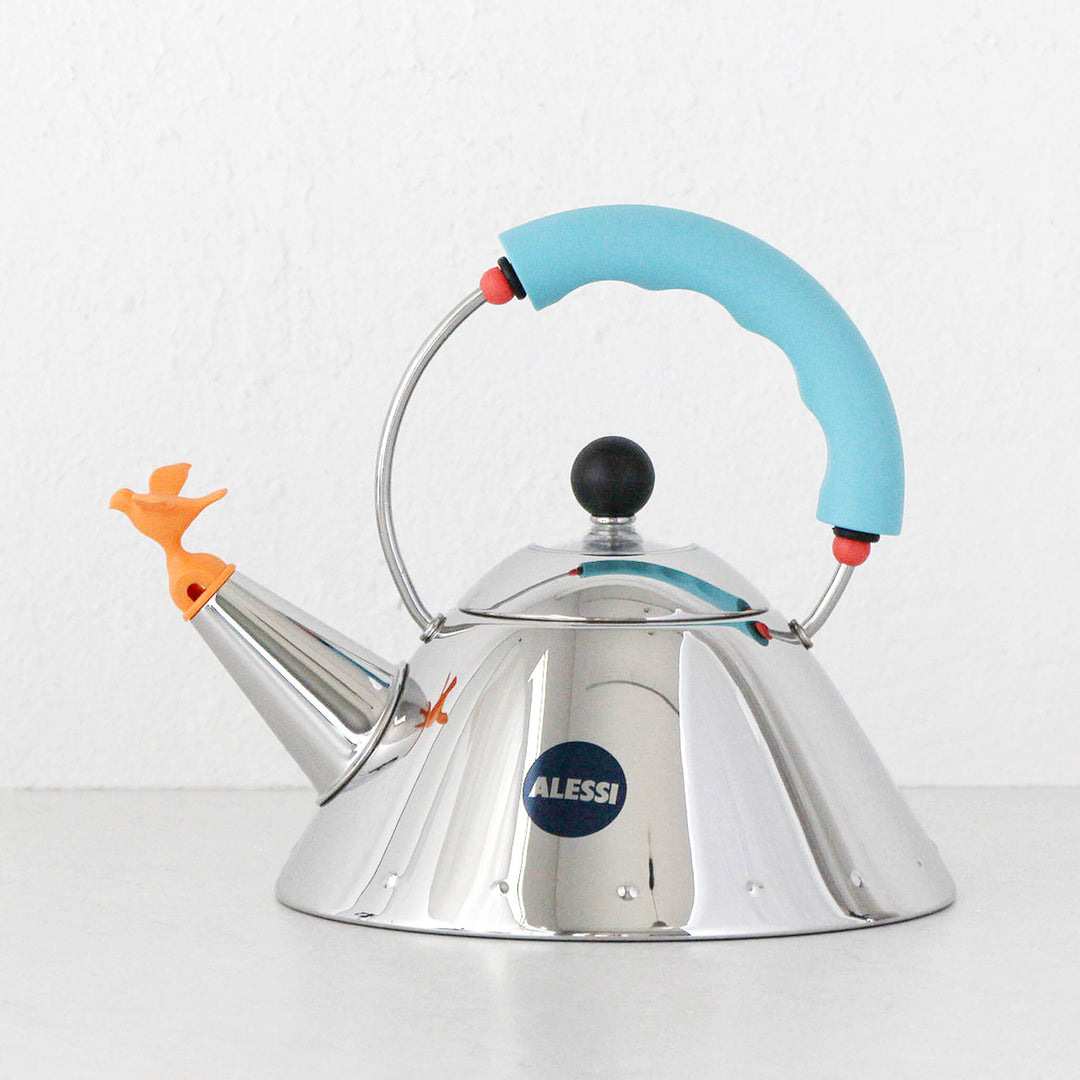 ALESSI | MICHAEL GRAVES BIRD WHISTLE KETTLE 9093 | LIGHT BLUE