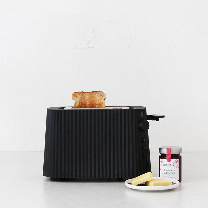 ALESSI  |  PLISSE TOASTER  |   2 SLICE  |  BLACK