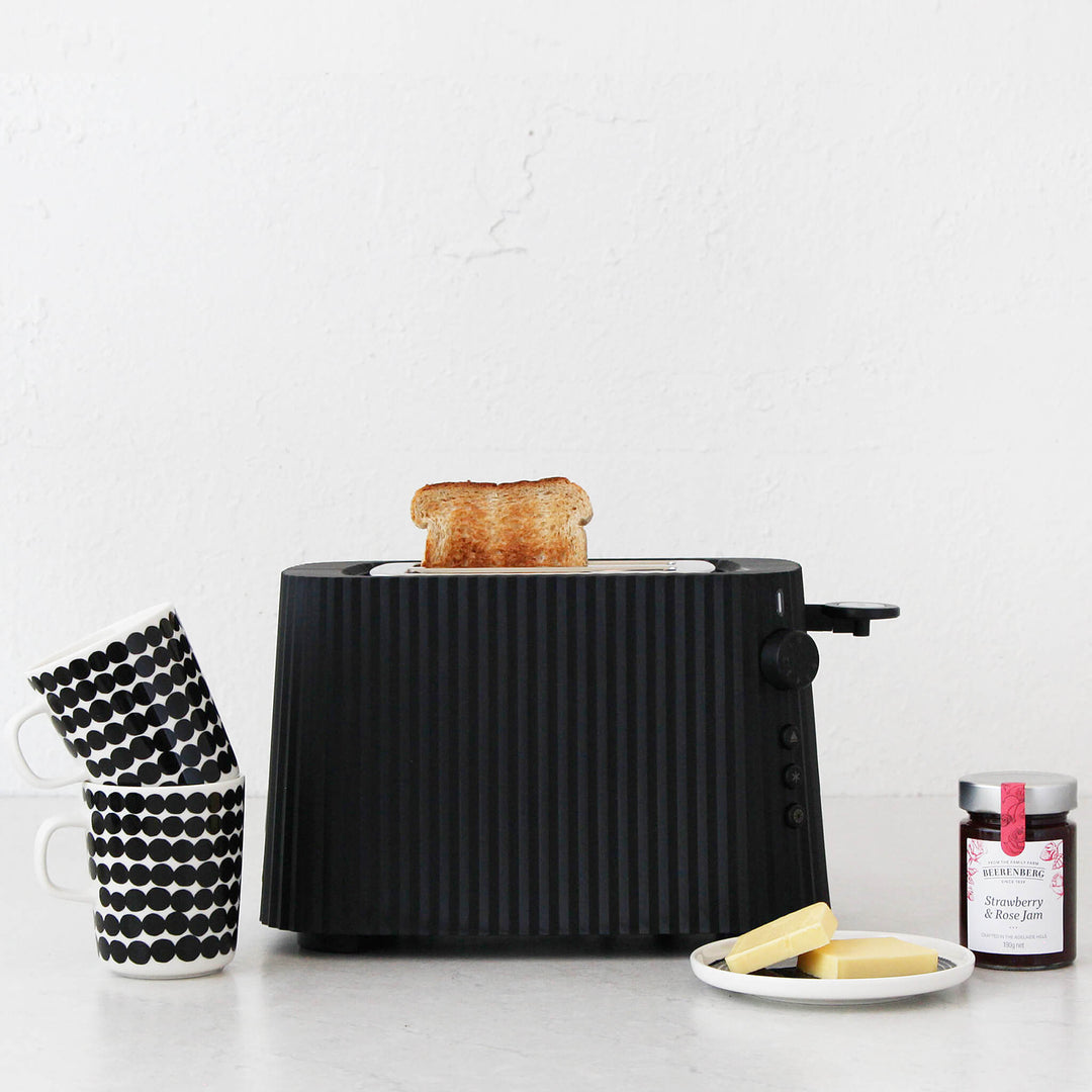 ALESSI  |  PLISSE TOASTER  |   2 SLICE  |  BLACK