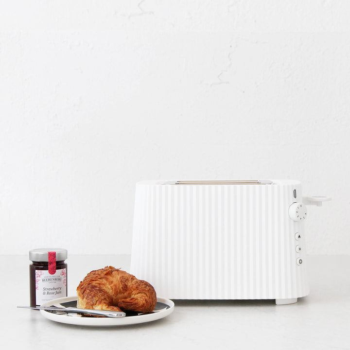 ALESSI  |  PLISSE TOASTER  |  2 SLICE  |  WHITE