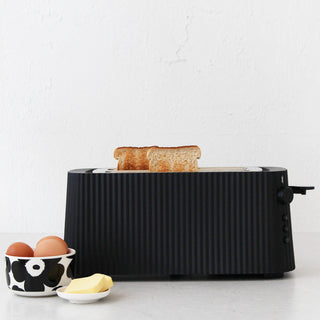 ALESSI  |  PLISSE TOASTER  |  4 SLICE  |  BLACK