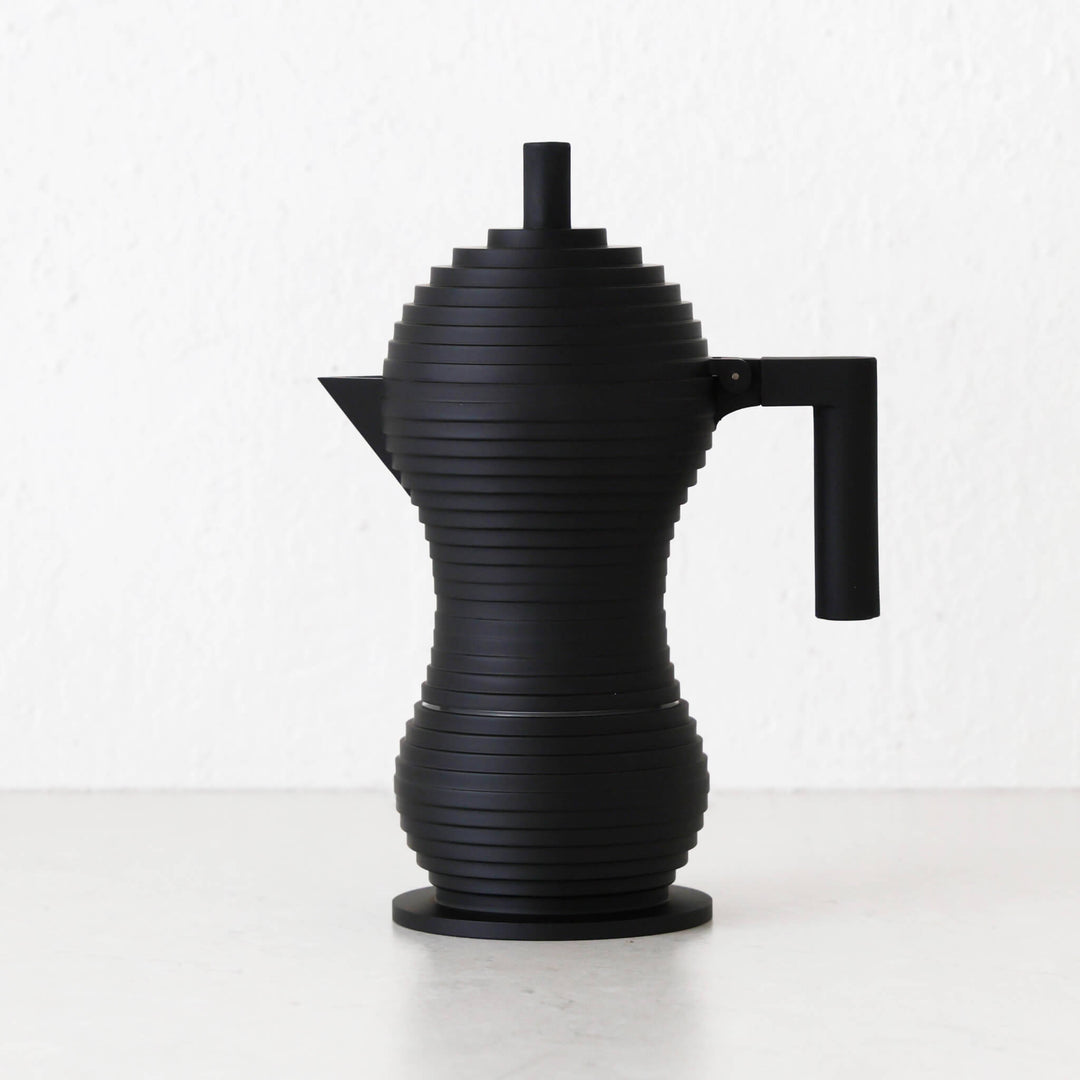 ALESSI  |  PULCINA ESPRESSO COFFEE MAKER  |  BLACK  |  3 CUP