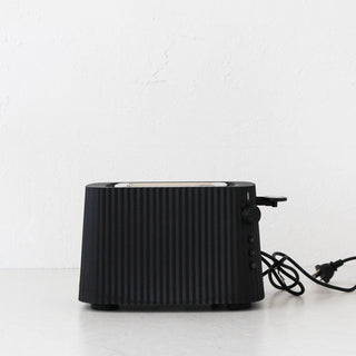 ALESSI  |  PLISSE TOASTER  |   2 SLICE  |  BLACK