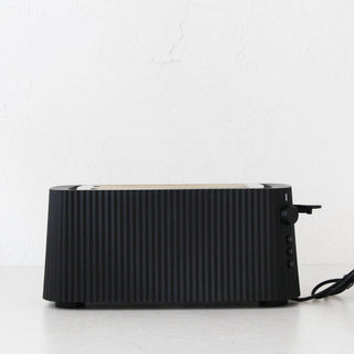 ALESSI  |  PLISSE TOASTER  |  4 SLICE  |  BLACK