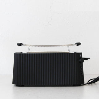 ALESSI  |  PLISSE TOASTER  |  4 SLICE  |  BLACK