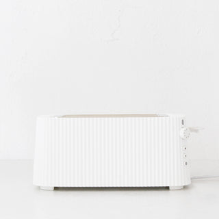 ALESSI  |  PLISSE TOASTER  |  4 SLICE  |  WHITE