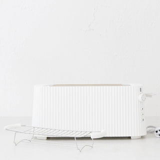 ALESSI  |  PLISSE TOASTER  |  4 SLICE  |  WHITE