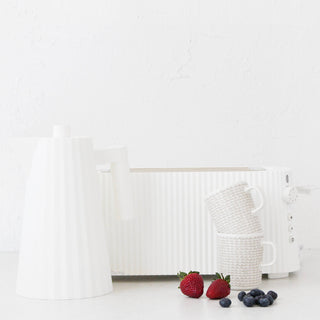 ALESSI PLISSE KETTLE + TOASTED BUNDLE | MATTE WHITE