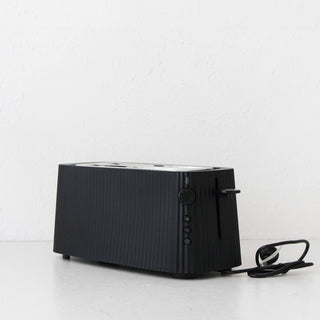 ALESSI  |  PLISSE TOASTER  |  4 SLICE  |  BLACK