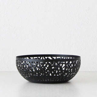 ALESSI | CACTUS FRUIT BOWL | LARGE 29CM | BLACK STAINLESS STEEL