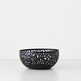 ALESSI | CACTUS FRUIT BOWL | MEDIUM 21CM | BLACK STAINLESS STEEL