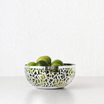 ALESSI | CACTUS FRUIT BOWL | MEDIUM 21CM | SILVER STAINLESS STEEL