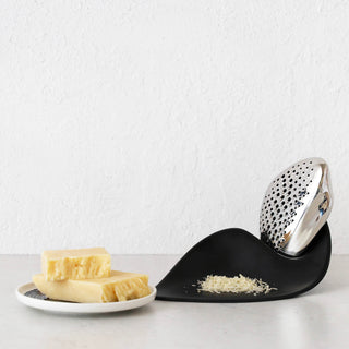 ALESSI | FORMA CHEESE GRATER | STAINLESS STEEL + BLACK