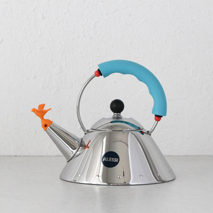 ALESSI | MICHAEL GRAVES BIRD WHISTLE KETTLE 9093 | LIGHT BLUE