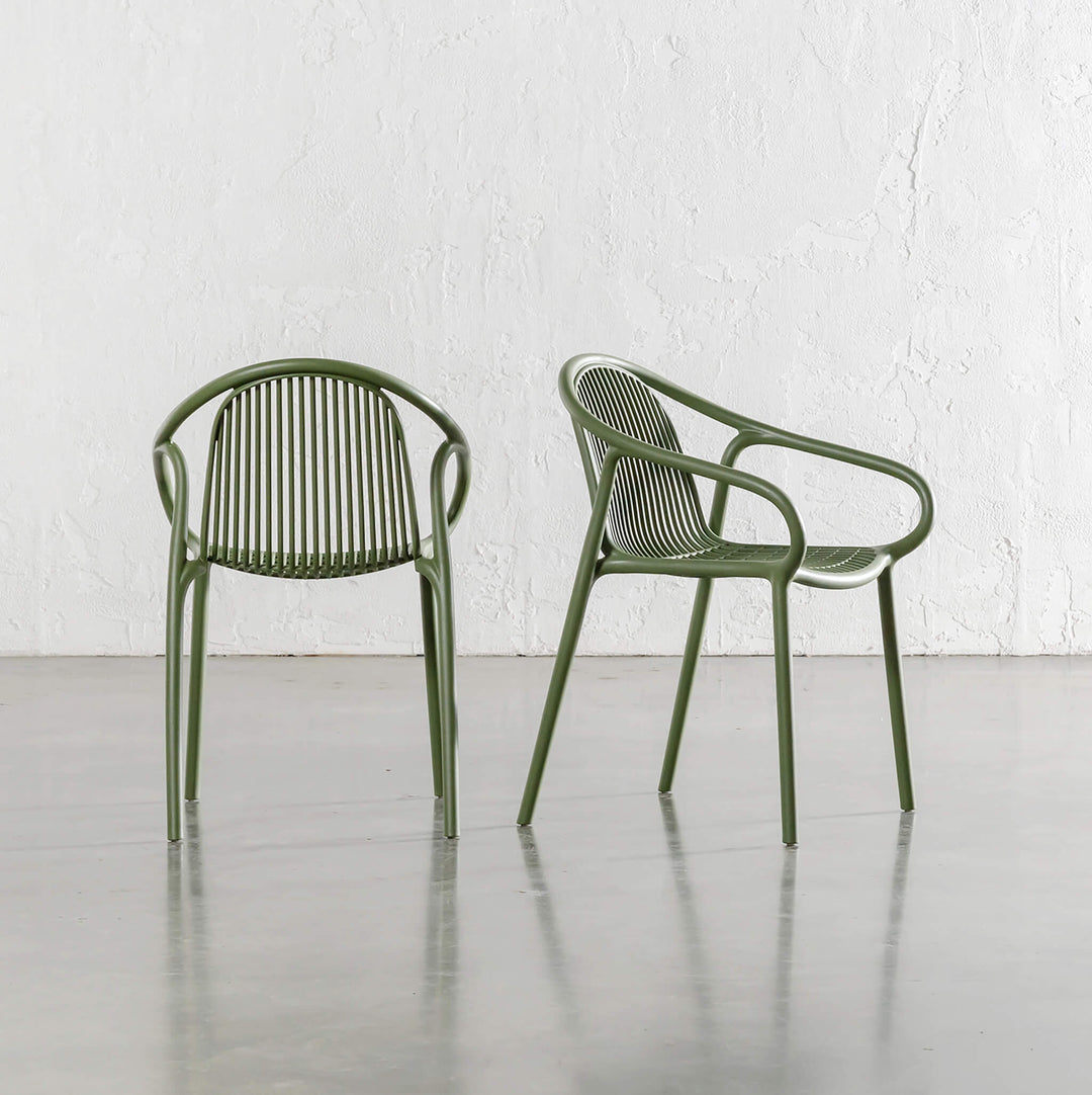 ALETTA INDOOR/OUTDOOR DINING CHAIR  |  HUNTER GREEN  