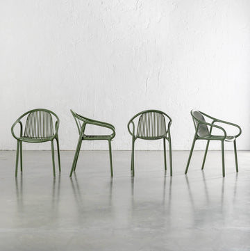 ALETTA INDOOR/OUTDOOR DINING CHAIR  |  HUNTER GREEN  |  BUNDLE X 4