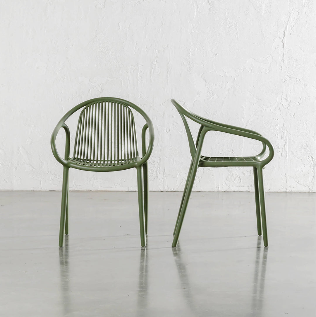 ALETTA INDOOR/OUTDOOR DINING CHAIR  |  HUNTER GREEN 