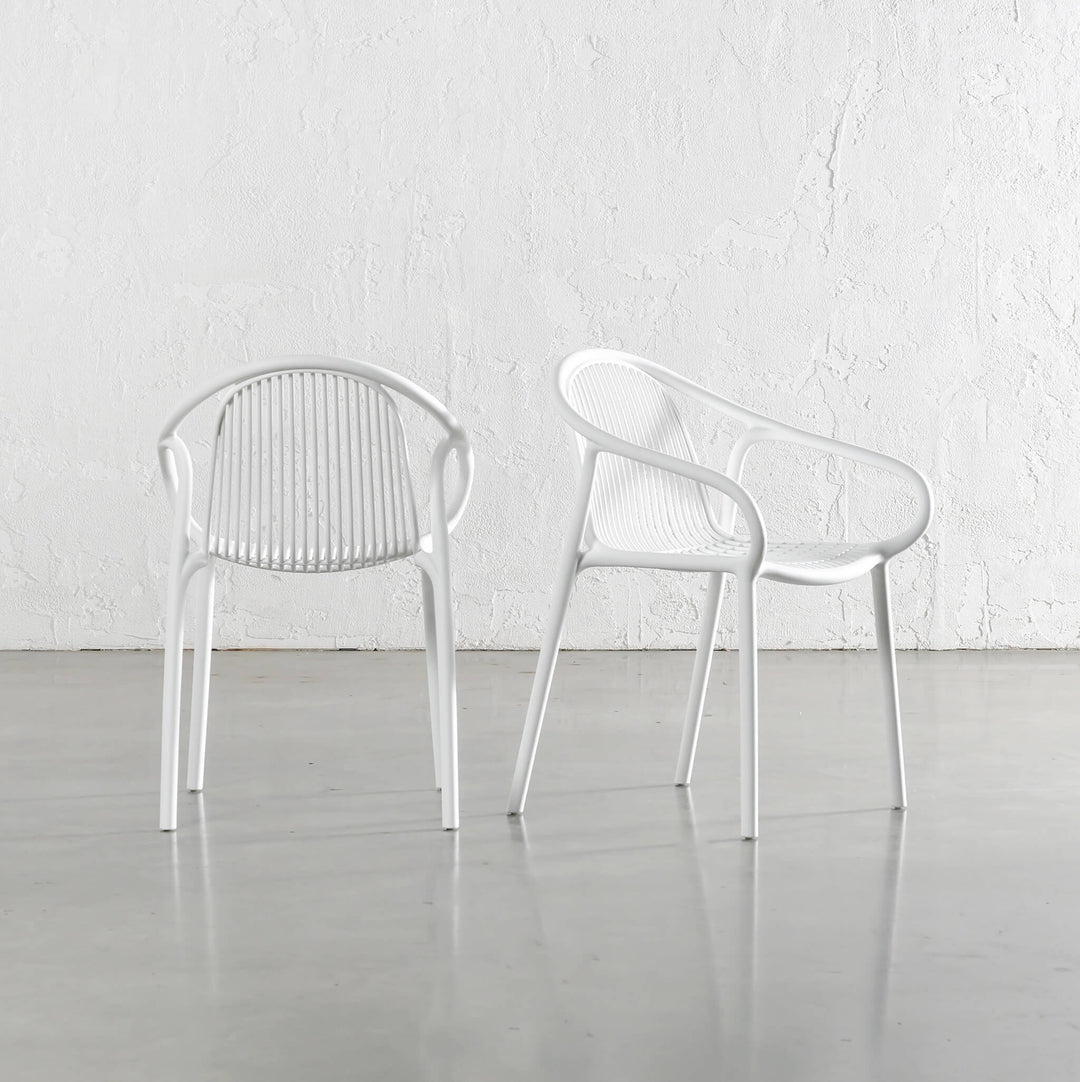 ALETTA INDOOR/OUTDOOR DINING CHAIR  |  GHOST WHITE 