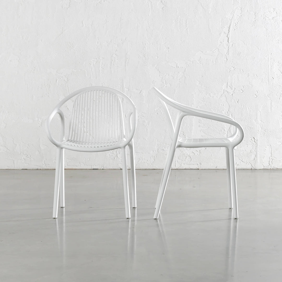 ALETTA INDOOR/OUTDOOR DINING CHAIR  |  GHOST WHITE