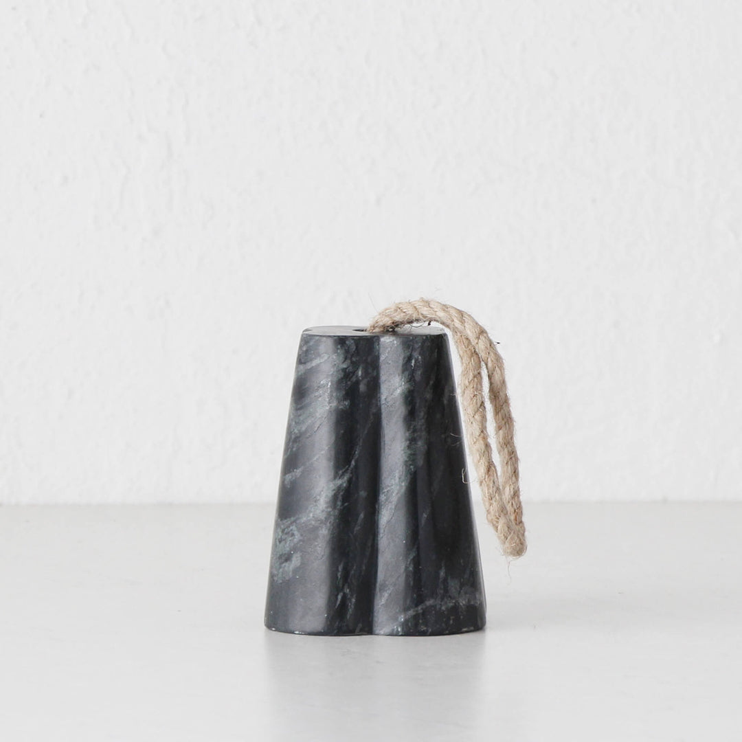 ALLEGRA MARBLE DOOR STOP  |  BLACK