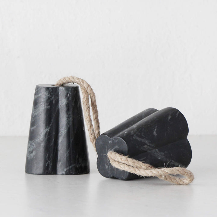 ALLEGRA MARBLE DOOR STOP  |  BUNDLE X 2  |  BLACK