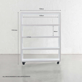 AMARA CONRAD BAKERS SHELF  |  WHITE GRAIN | MEASUREMENTS