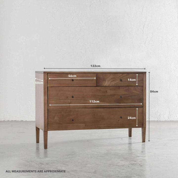 AMARA CONRAD DRESSER | NATURAL GRAIN | 120CM MEASUREMENTS
