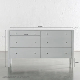 AMARA CONRAD DRESSER  |  WHITE  |  150CM | MEASUREMENTS