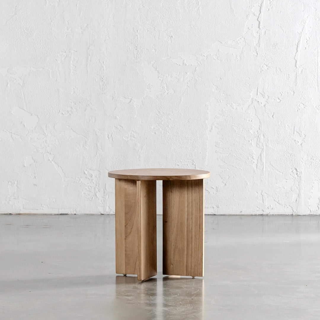 AMARA CROSS BASE SIDE TABLE | 45CM | NATURAL