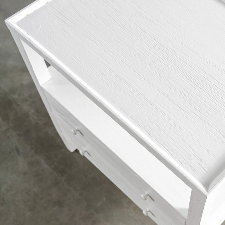 AMARA JARDIN BEDSIDE NIGHTSTAND  |  WHITE TIMBER GRAIN