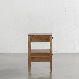 AMARA CONRAD BEDSIDE NIGHTSTAND  |  NATURAL TIMBER GRAIN