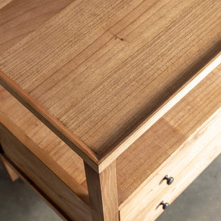 AMARA JARDIN BEDSIDE NIGHTSTAND  |  NATURAL TIMBER GRAIN
