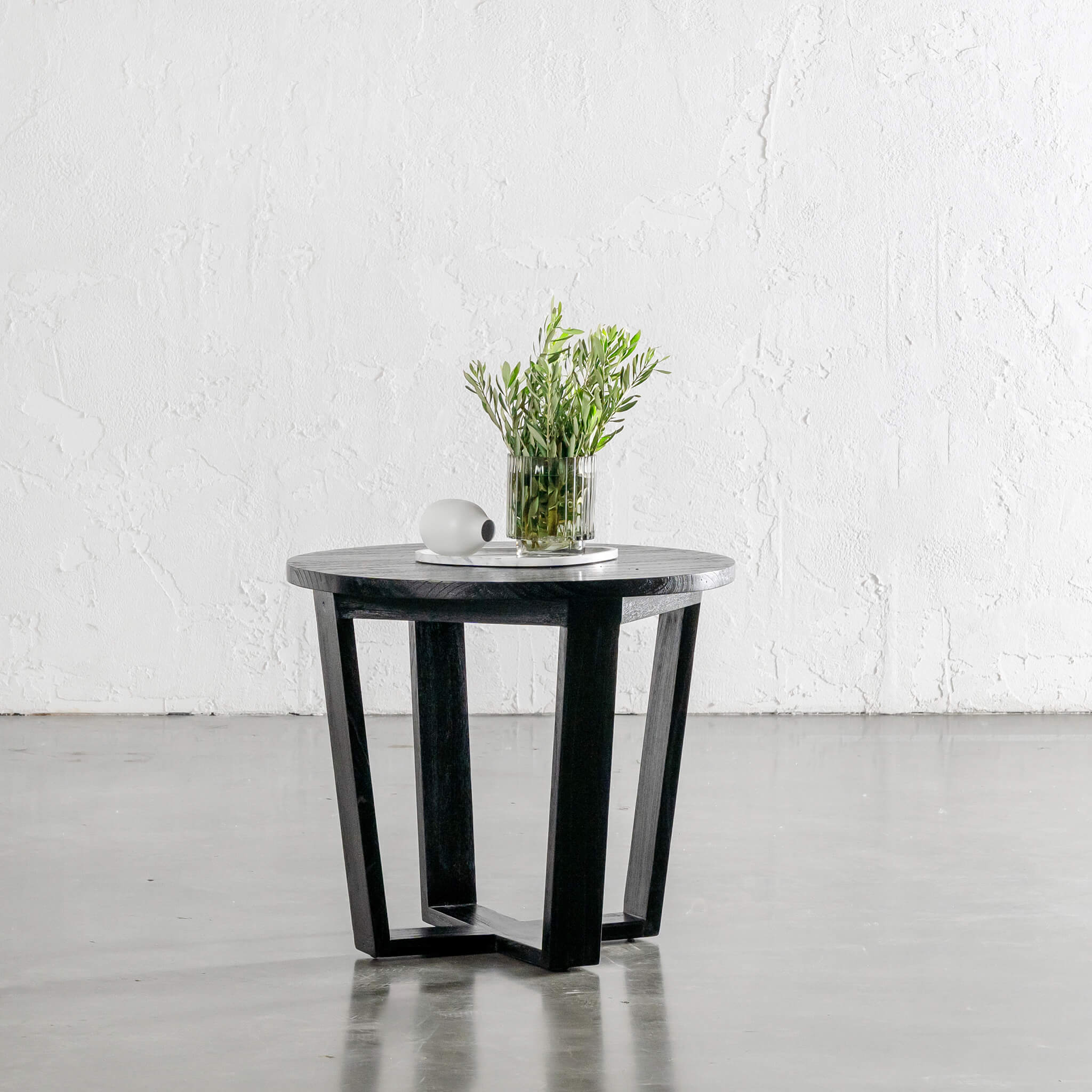 Timandra Side Table AMARA MID CENTURY TIMBER TERRACE SIDE TABLE | SOLID TOP WOODEN SIDE ...